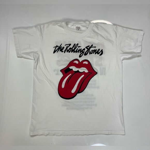 Rolling Stones No Filter 2018 Tour Graphic T-shirt Women Medium White Music - Picture 1 of 7